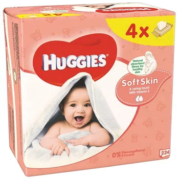 HUGGIES Soft Skin ubrousky 4 x 56ks 