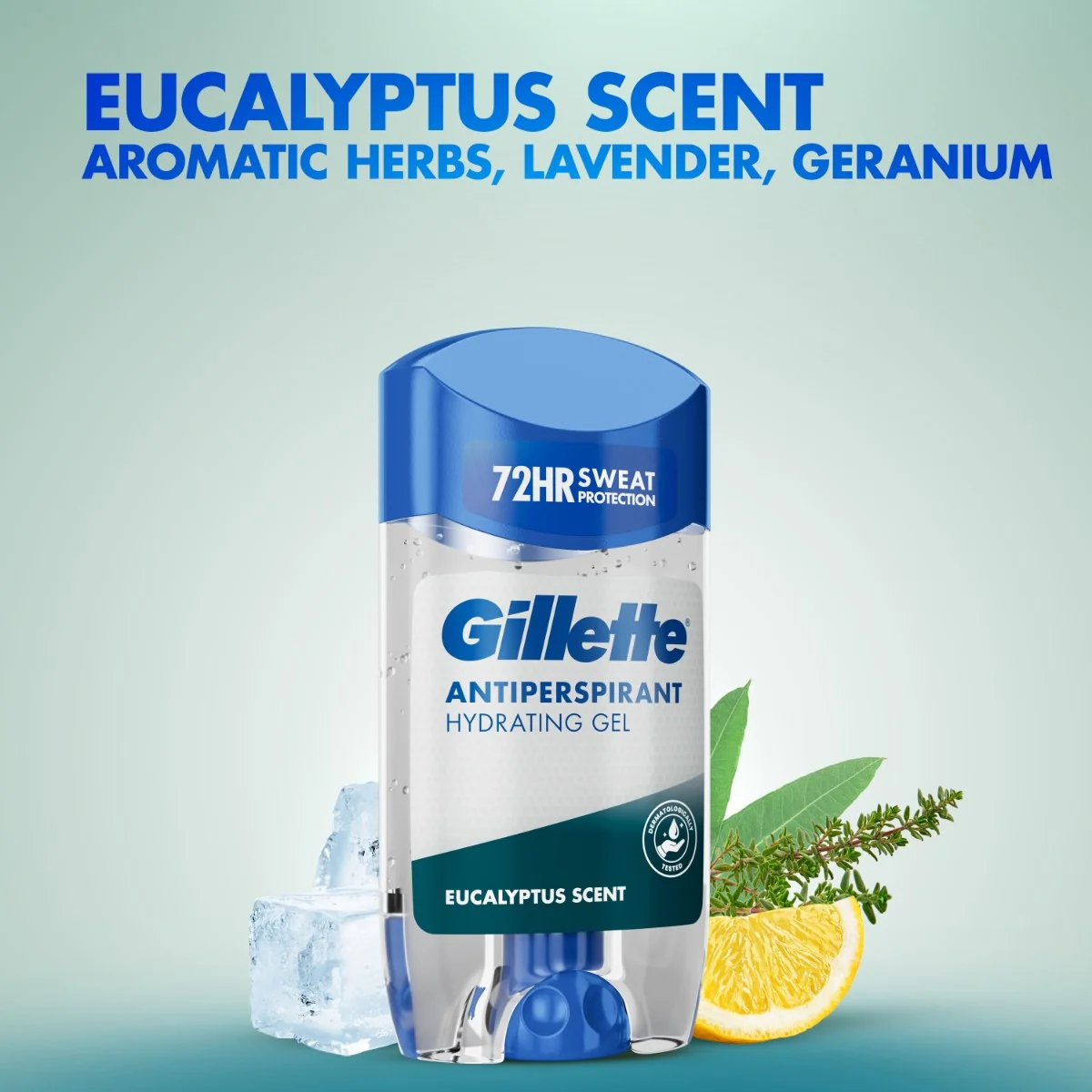 Gillette Eucalyptus Scent Pánský gelový antiperspirant 70 ml