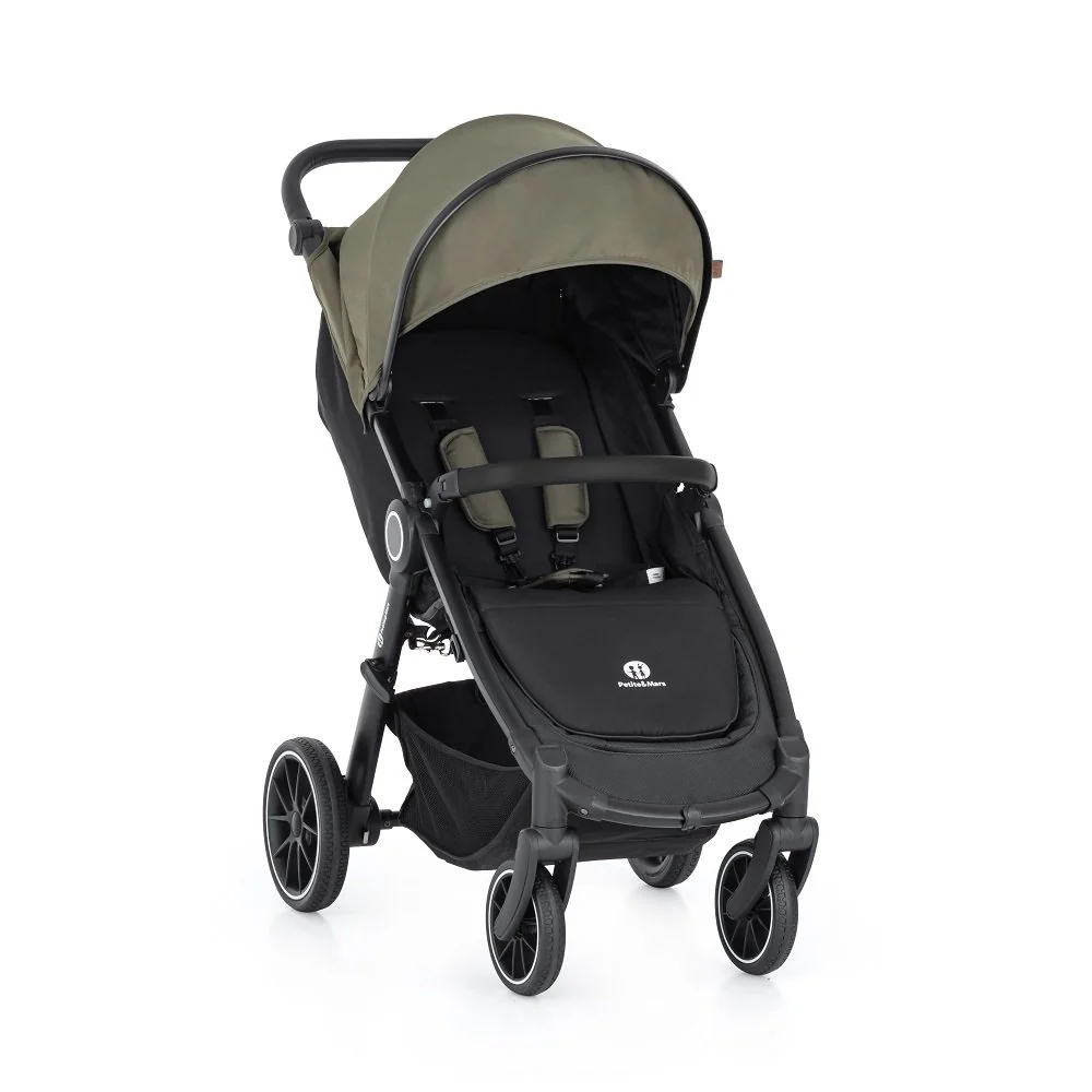 Petite&Mars Kočárek Street+ RWS Black Mature Olive
