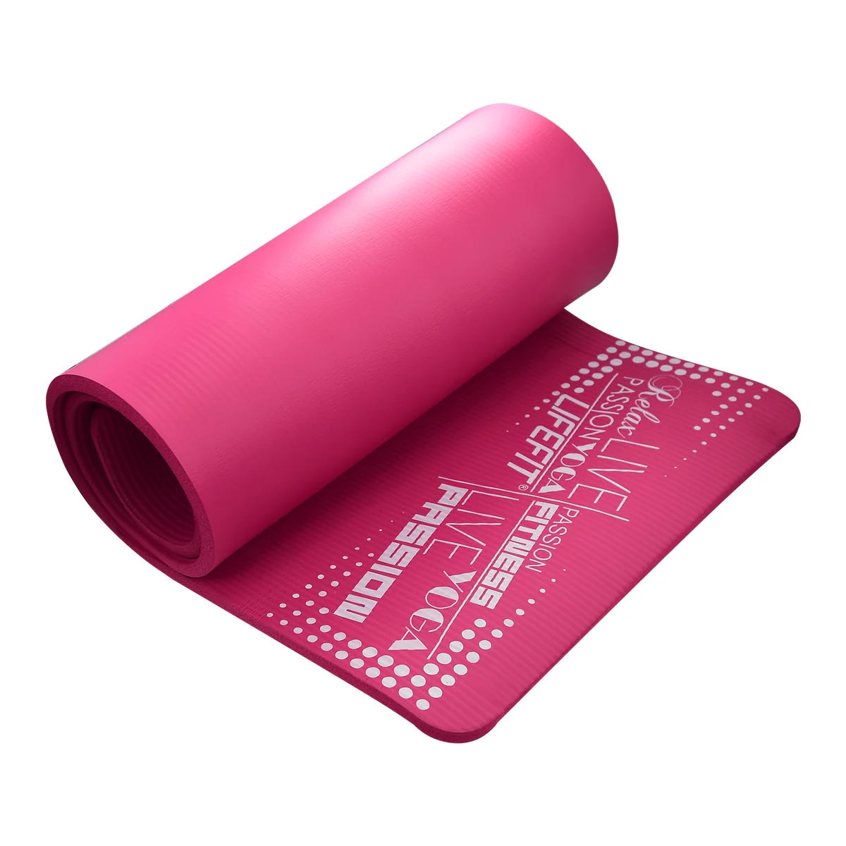 Lifefit YOGA MAT EXKL+,180x58x1,5,ruzova