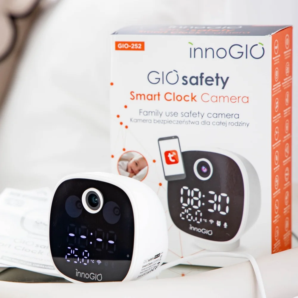 InnoGIO GIOsafety Domácí Smart Wi-fi kamera Clock