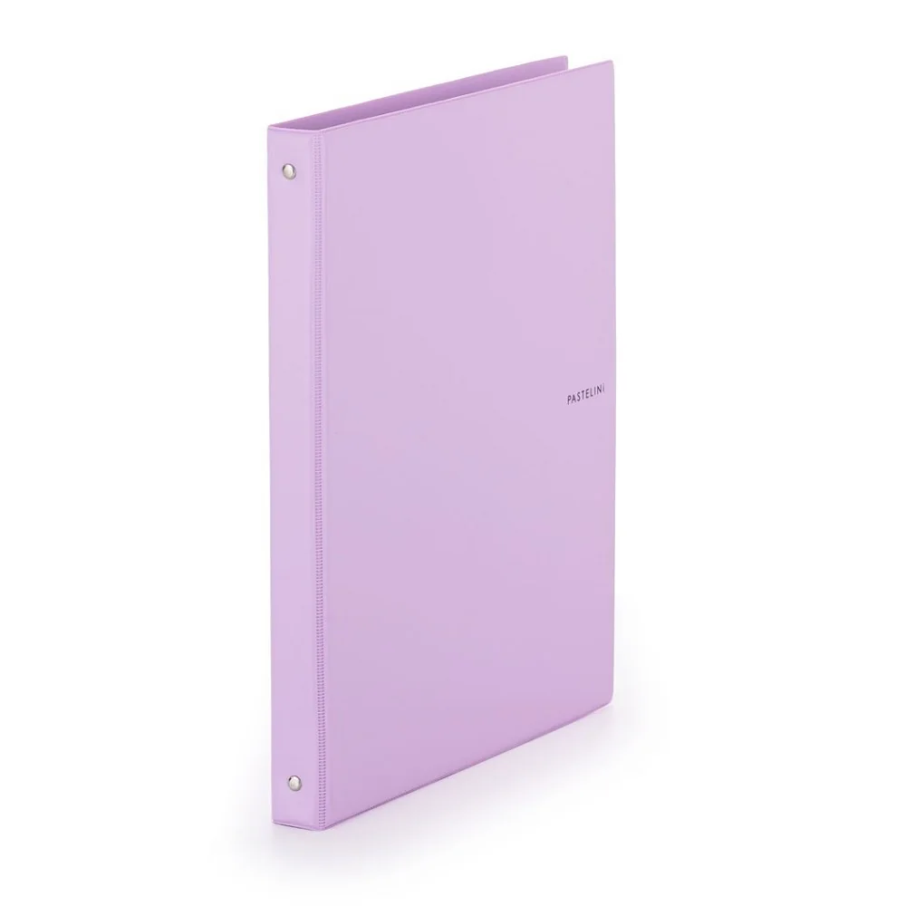 Karton P+P PASTELINi - karis blok A4, PVC, 4kroužkový, 100 listů, fialový