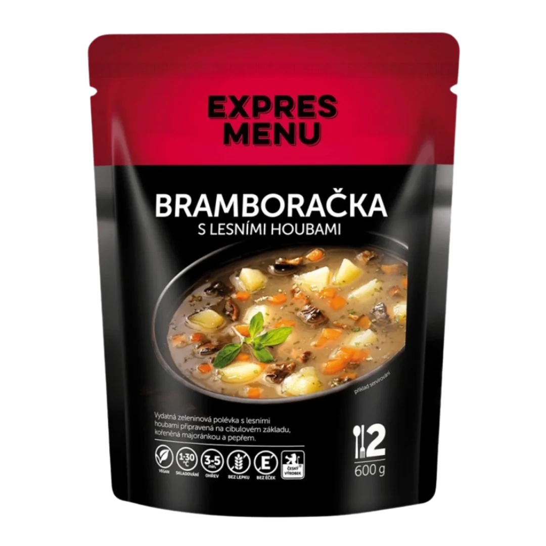 EXPRES MENU Bramboračka s lesními houbami 600 g (2 porce)