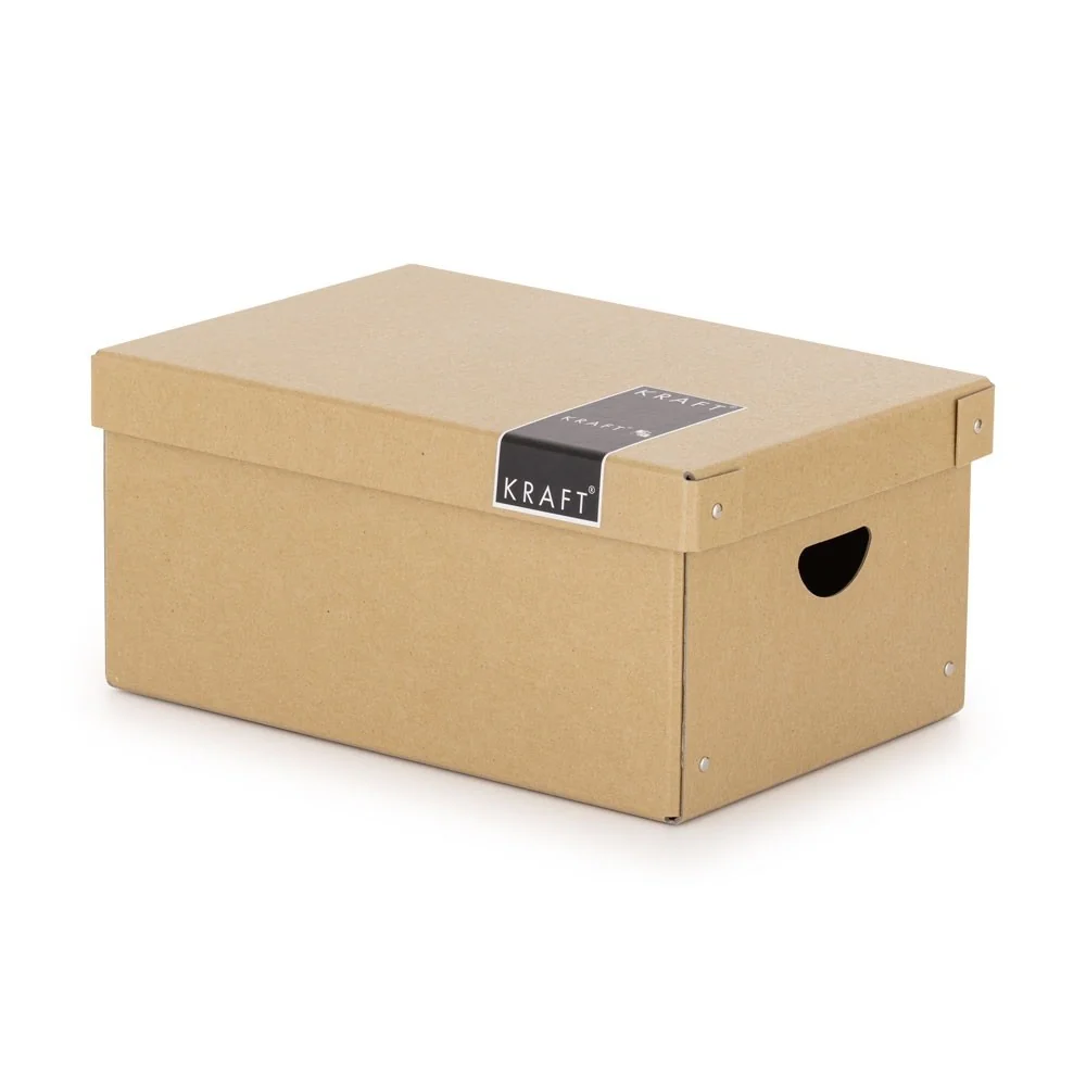Karton P+P Krabice lamino velká - KRAFT nature