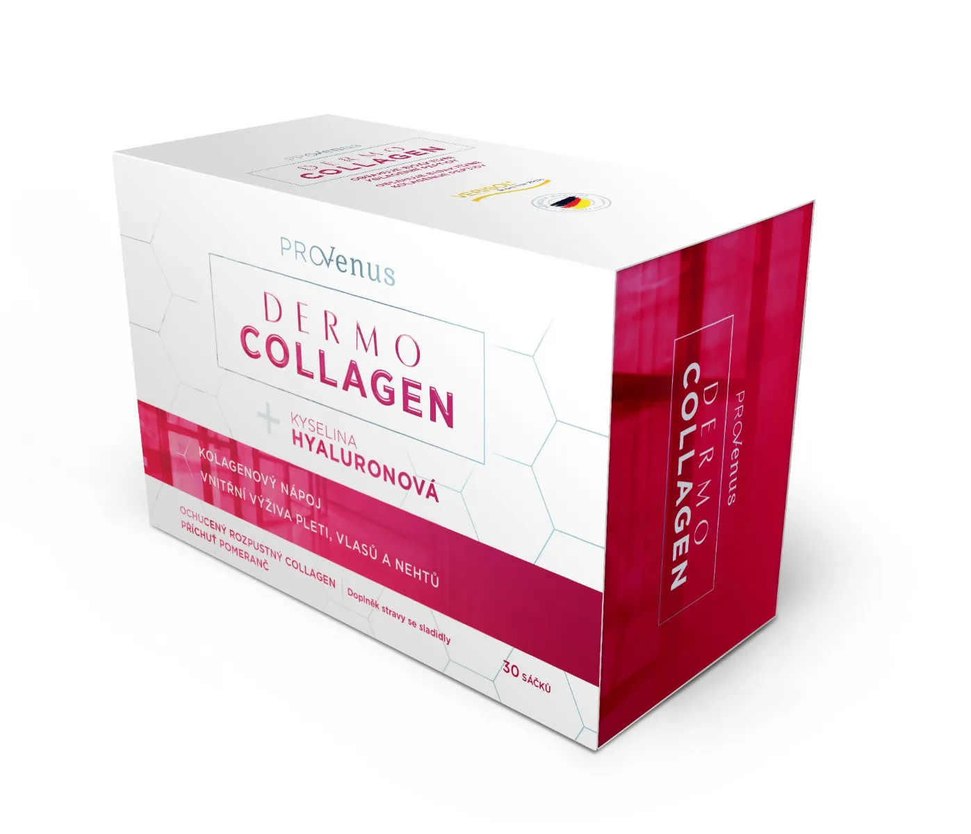 DermoCollagen ProVenus s pomerančovou příchutí kolagenový nápoj 30 sáčků