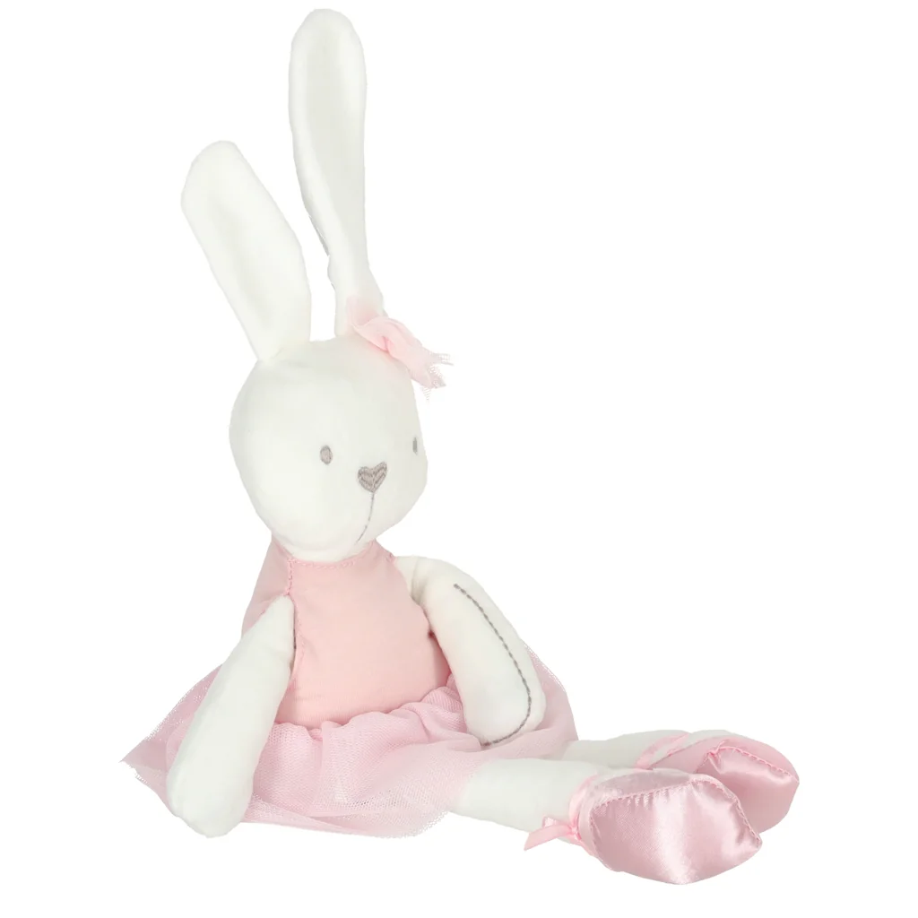 TULIMI Plyšový mazlík pro děti Bunny Love, růžový, 46 cm