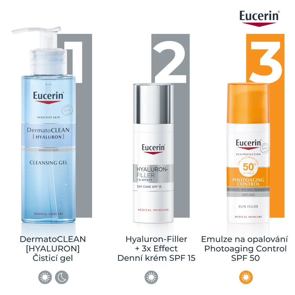 Eucerin Hyaluron-Filler + 3x Effect denní krém pro normální a smíšenou pleť 50 ml