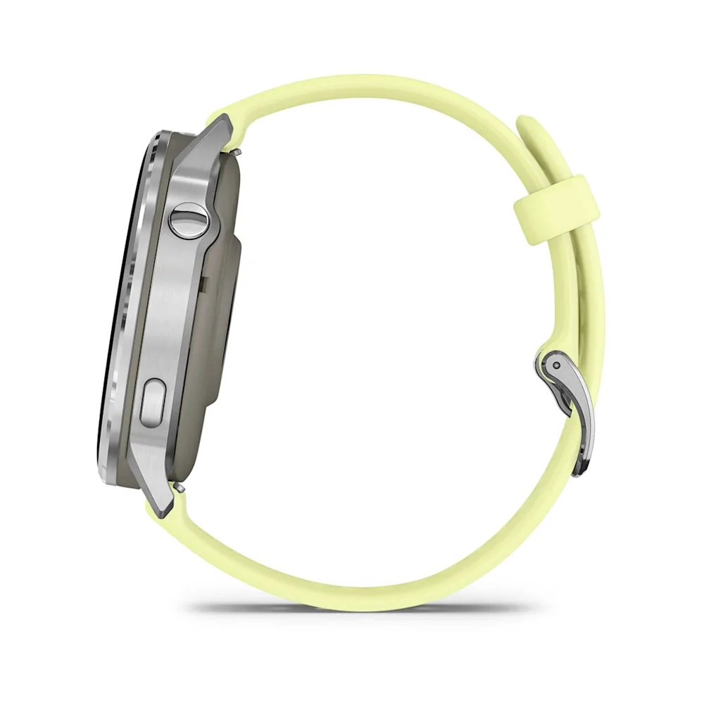Garmin Venu 4 45 mm chytré hodinky Silver/Citron Silicon