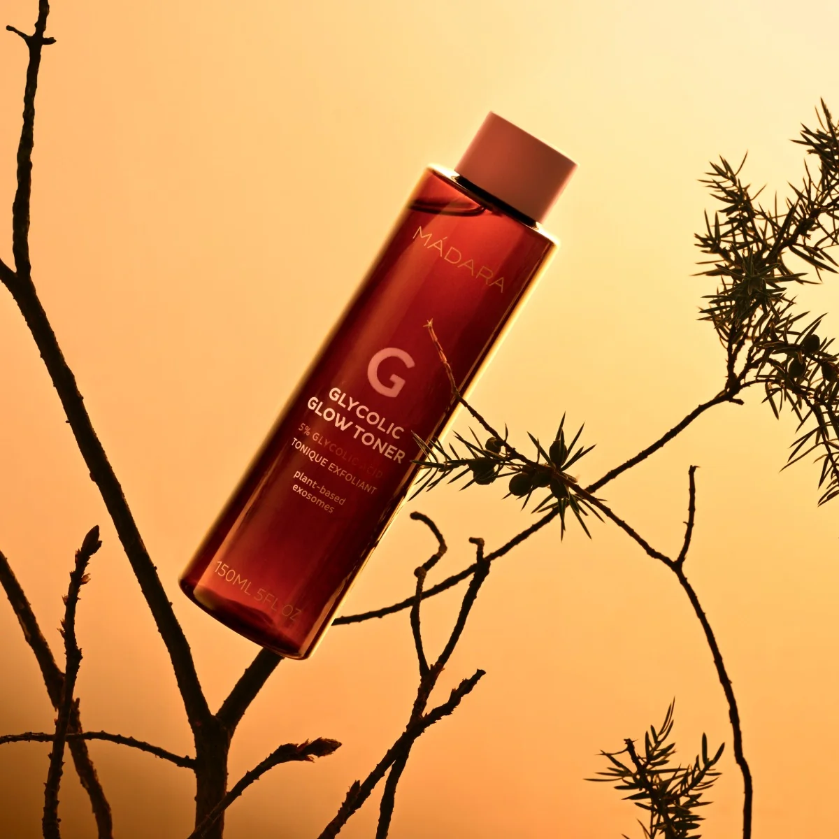 MÁDARA Glycolic Glow Toner exfoliační pleťové tonikum 150 ml