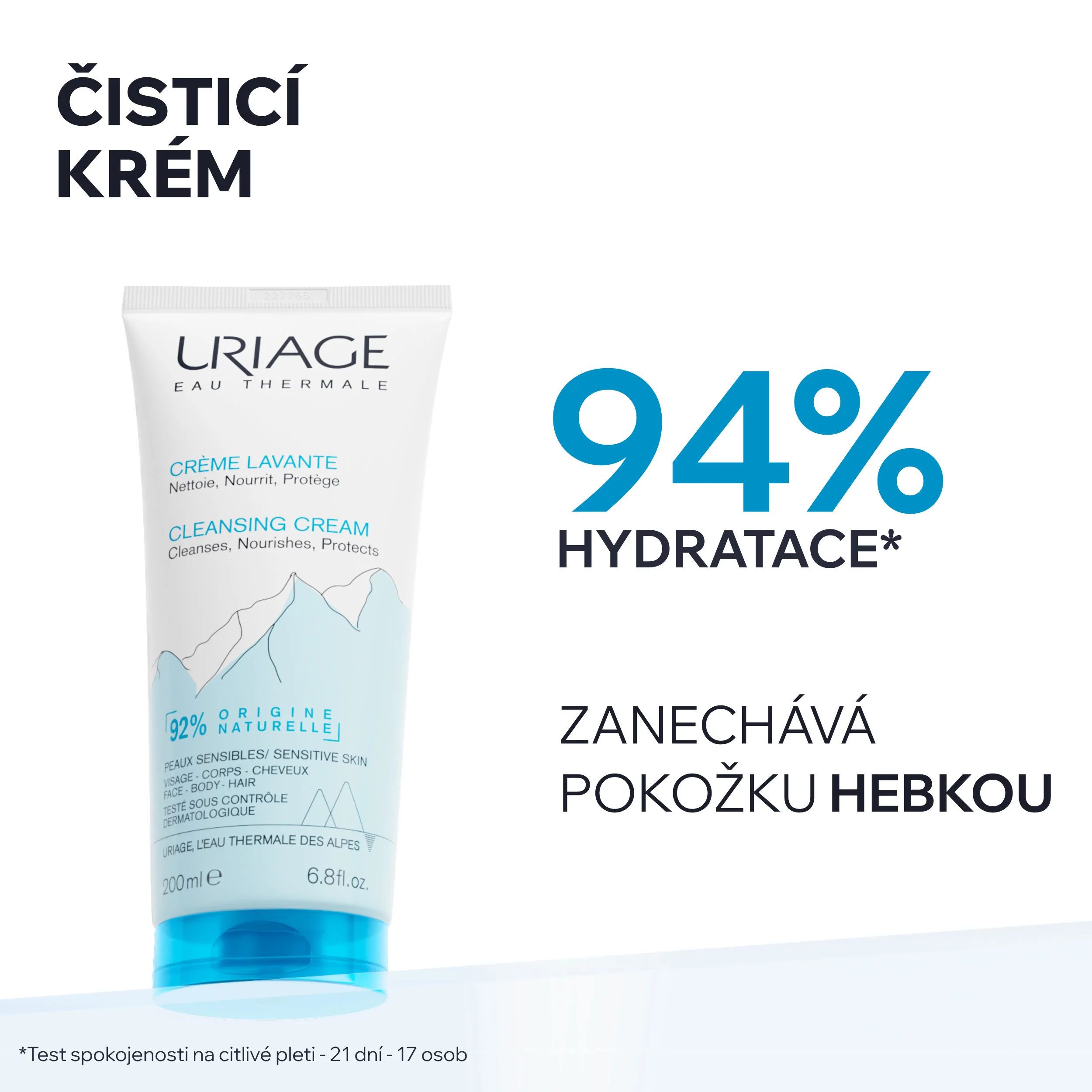 Uriage Creme Lavante čisticí krém 200 ml