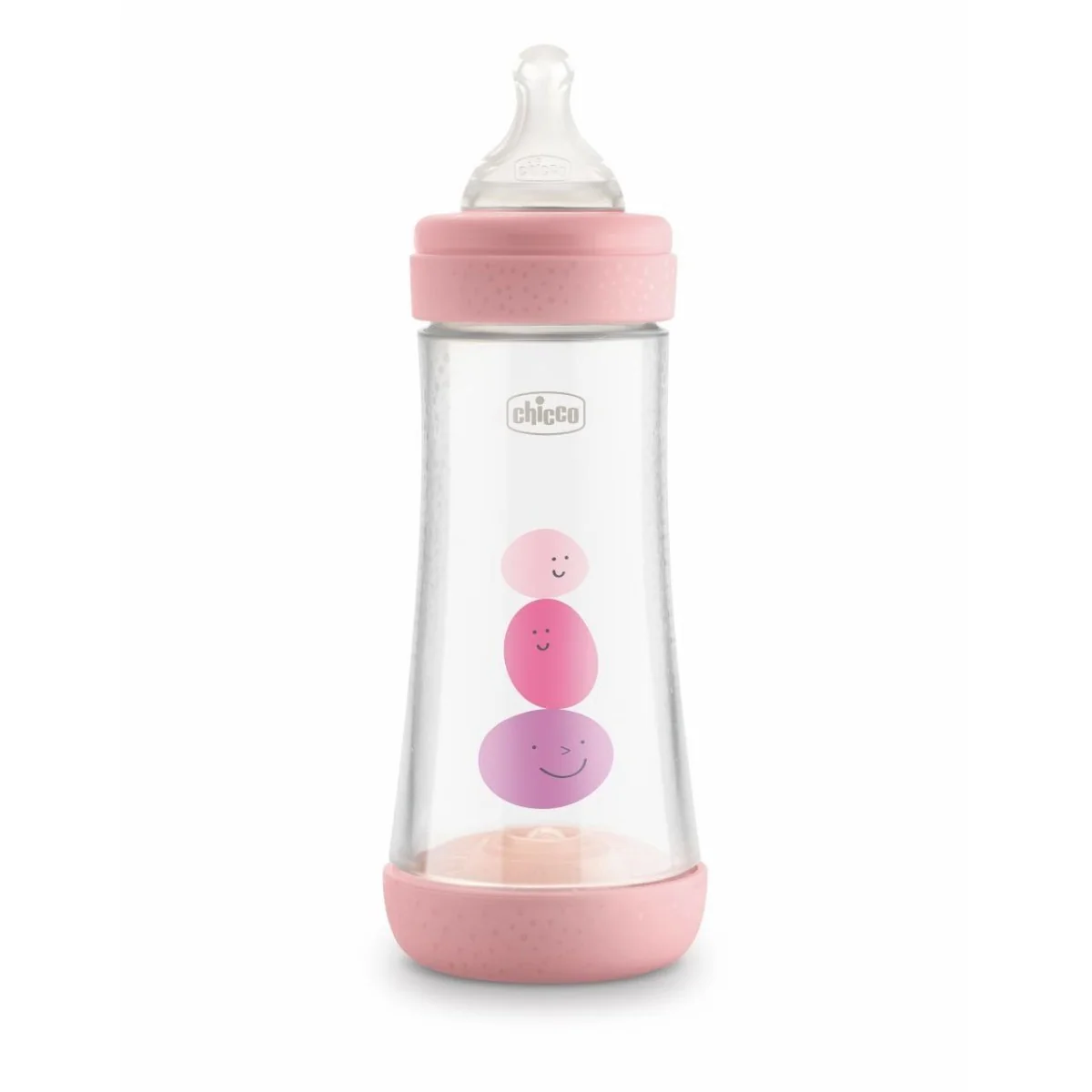 Chicco Perfect 5 Kojenecká láhev silikon 300 ml dívka