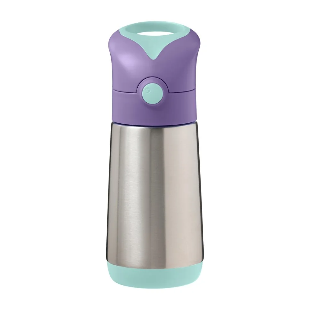 B.BOX Termoska na pití s brčkem 350 ml - lilac pop