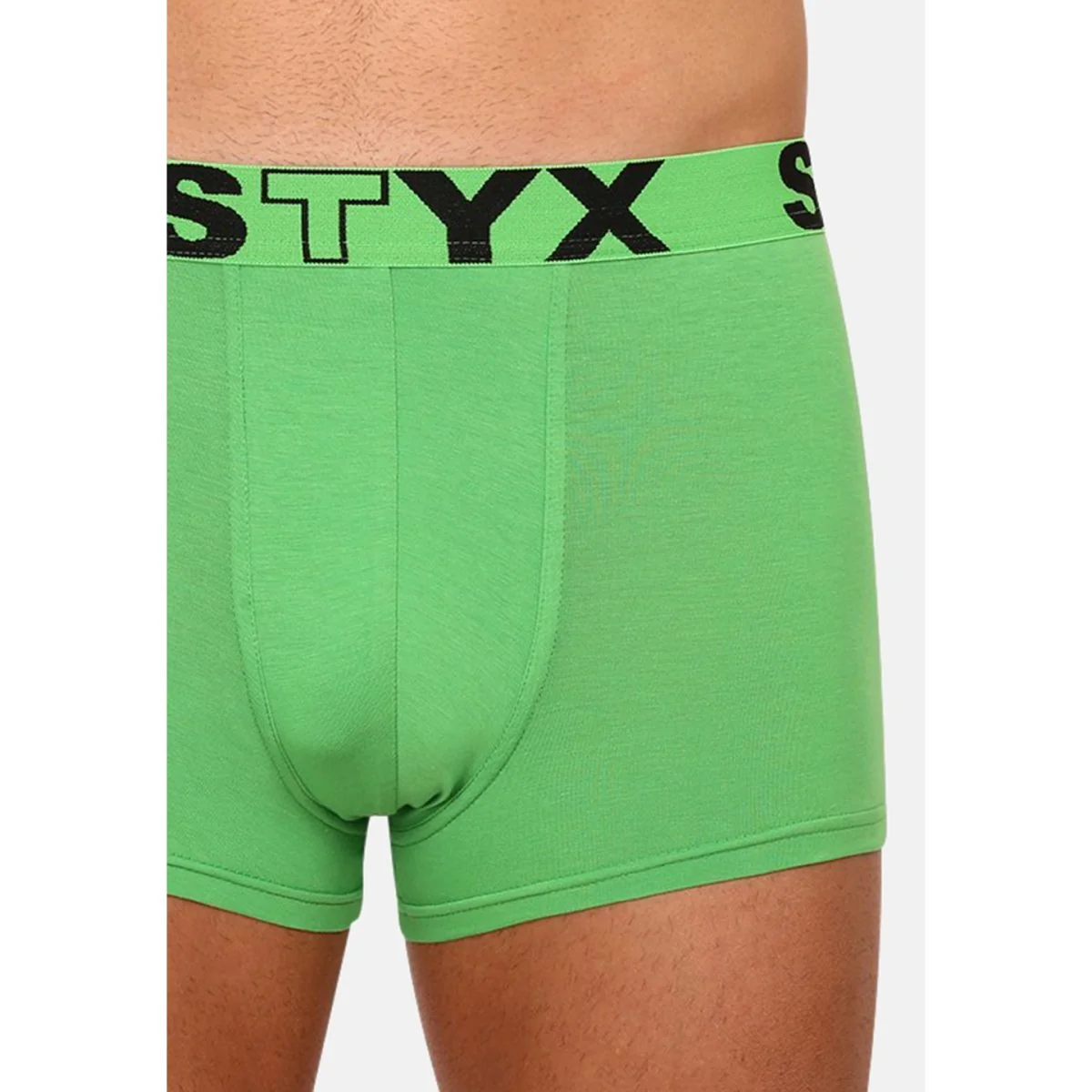 Styx Pánské boxerky sportovní guma zelené (G1069) XL