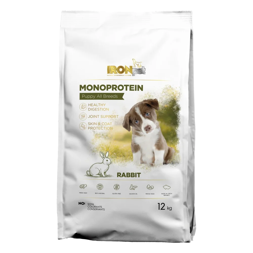 IRONpet Puppy All Breeds Rabbit 12 kg
