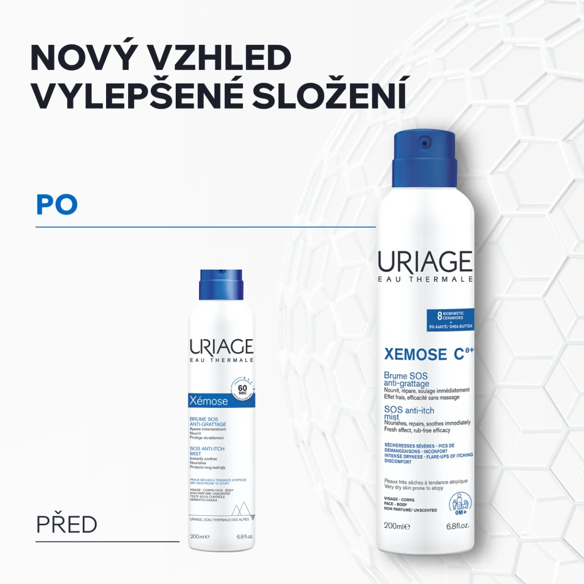 Uriage Xémose C8+ SOS Přípravek na suchou pokožku 200 ml