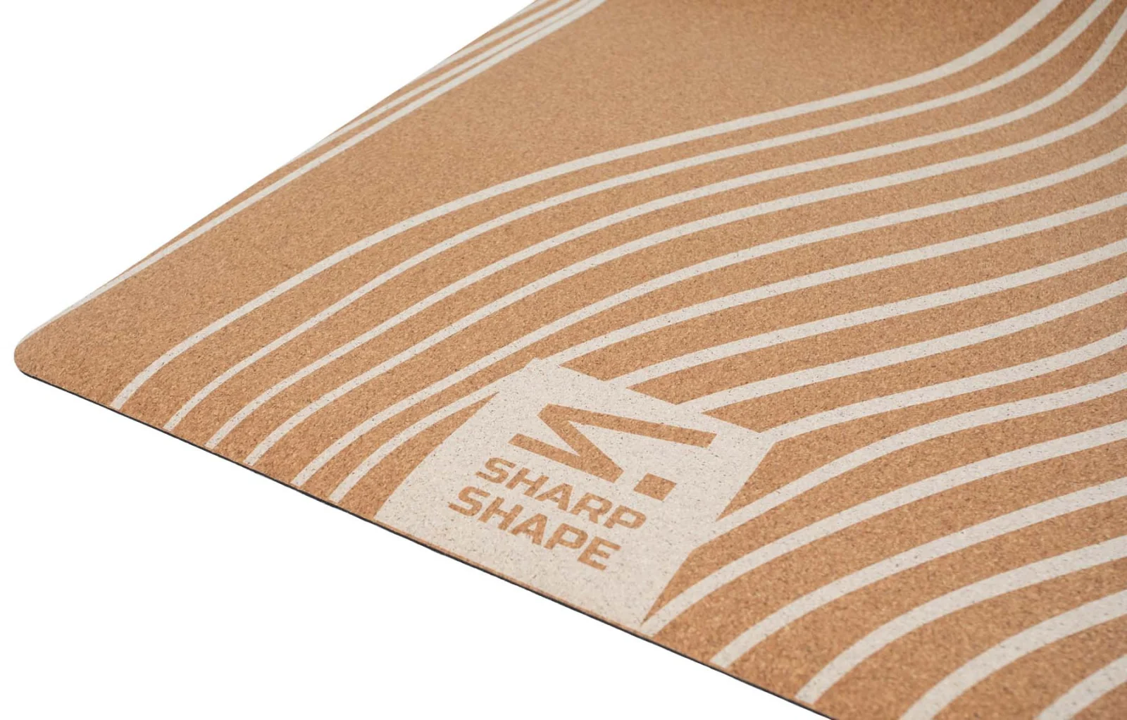 SharpShape Korková podložka na jógu Zen bílá