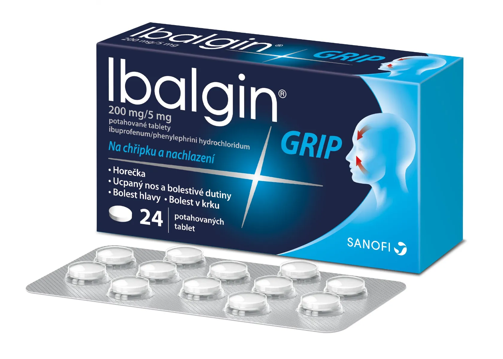 Ibalgin GRIP 200 mg/5 mg 24 tablet