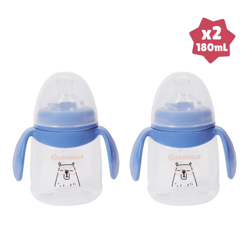 Badabulle nekapající hrníček s úchyty 180ml 2ks