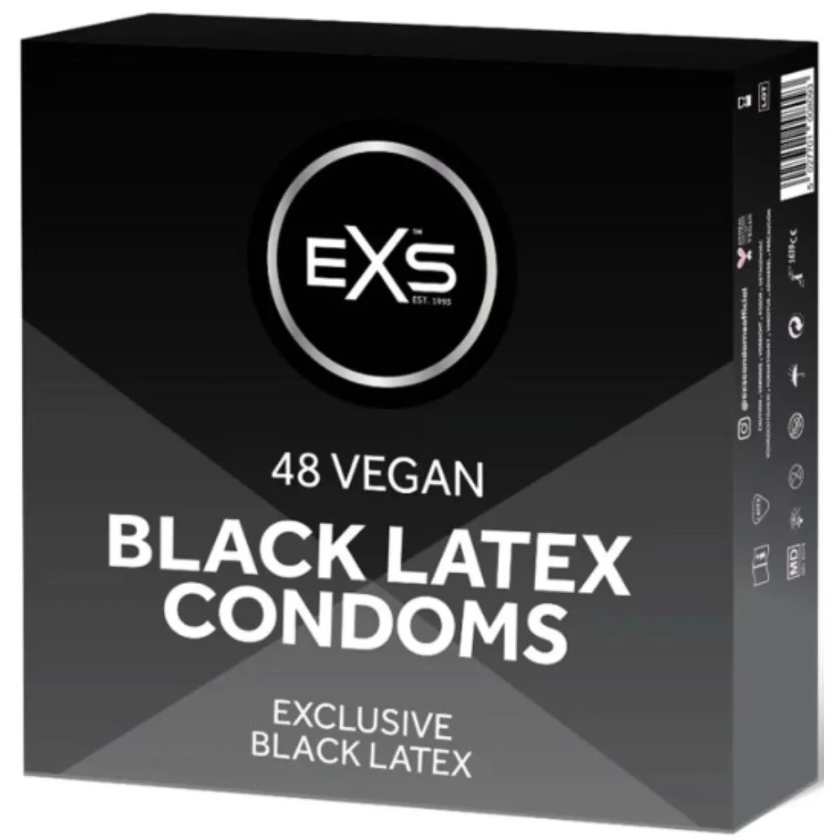 EXS Blatex černé kondomy (48 ks)