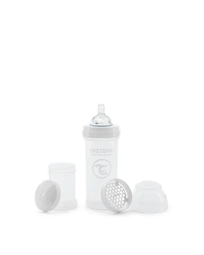 Twistshake Anti-Colic kojenecká láhev 260 ml bílá