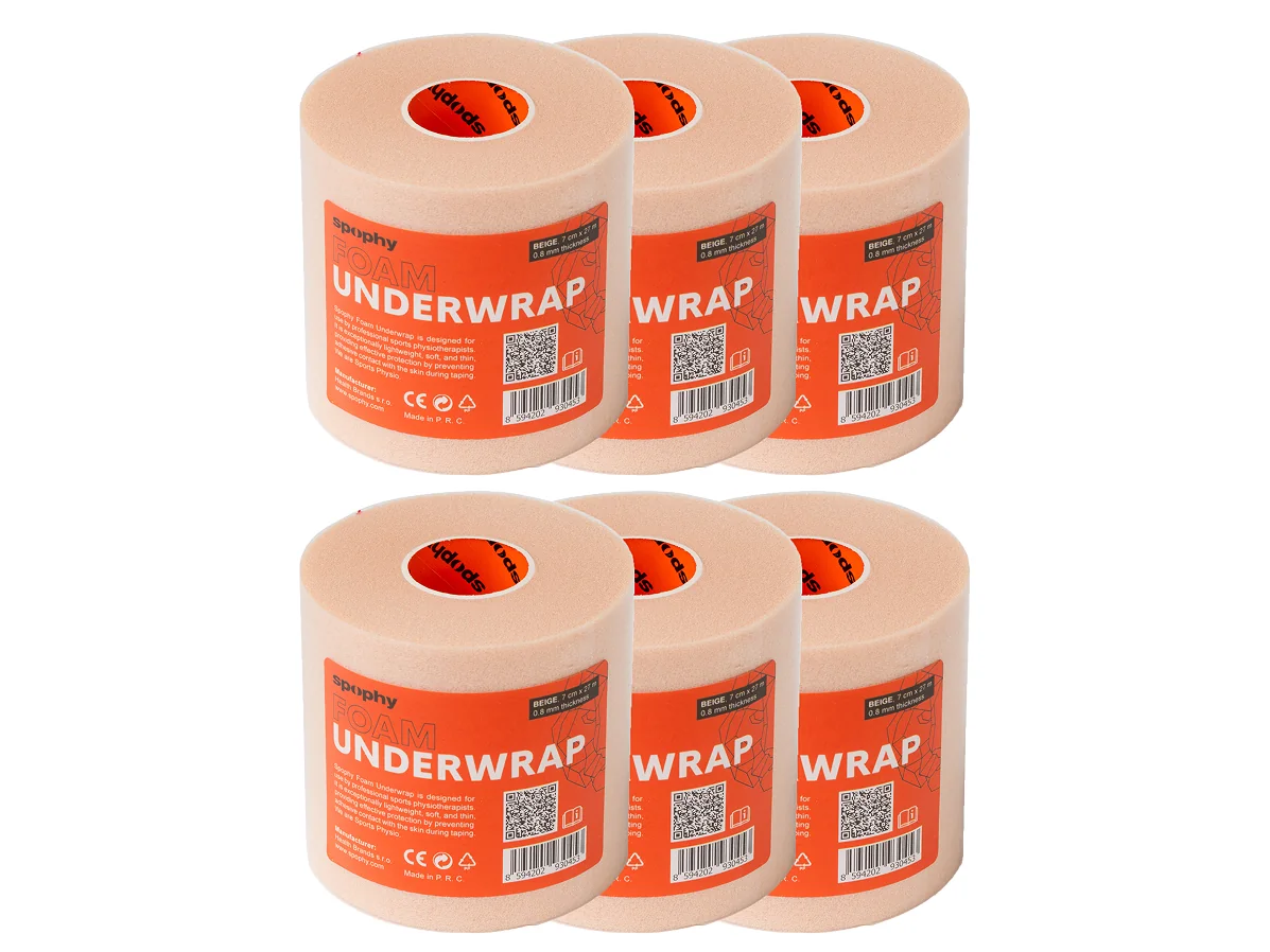 Spophy Foam Underwrap Beige, podtejpovací molitanová páska béžová 7cm x 27 m, 6 ks