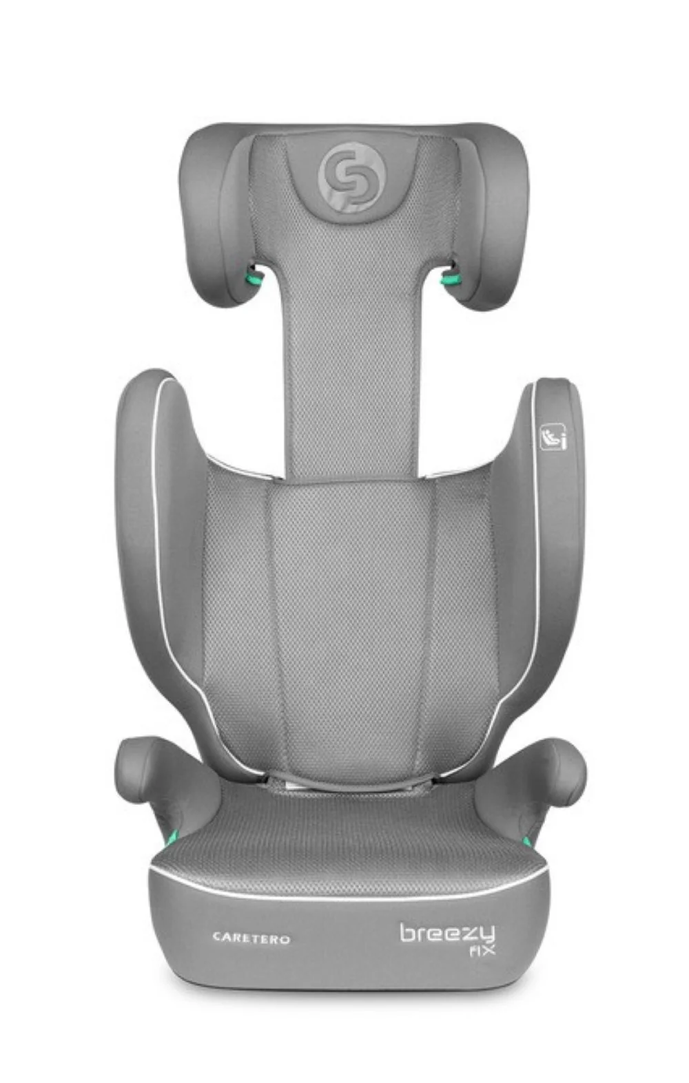 Caretero Dětská autosedačka Breezy 2v1 s isofixem, 100-150cm, šedá