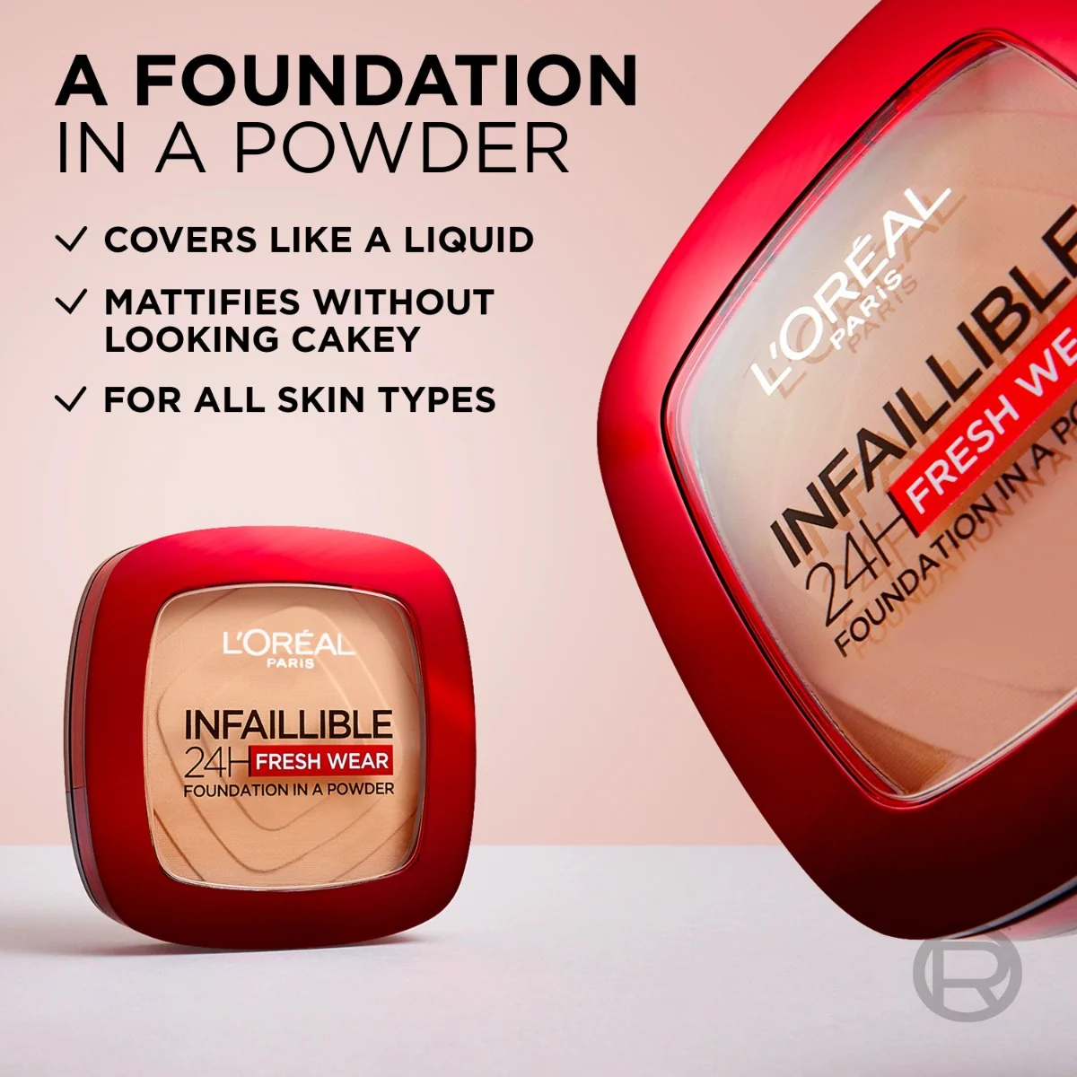 Loréal Paris Infaillible 24H Fresh Wear 130 Neutral make-up v pudru 9 g