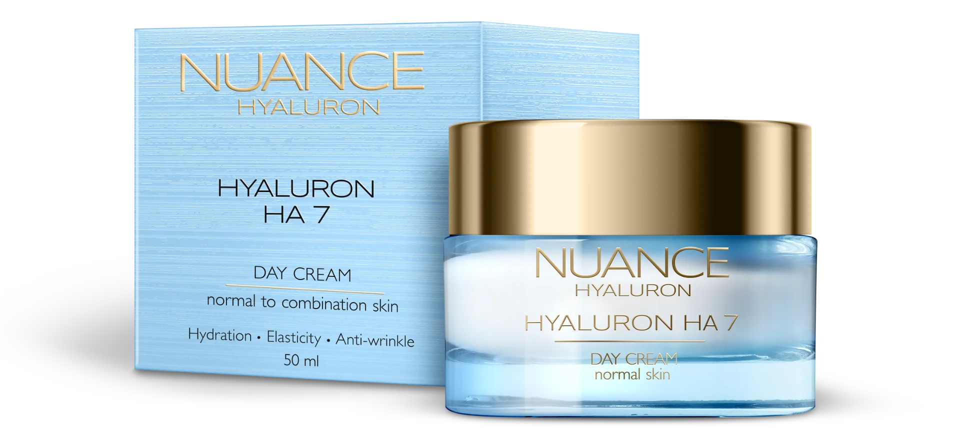 NUANCE Hyaluron HA7 Denní krém pro normální a smíšenou pleť 50 ml