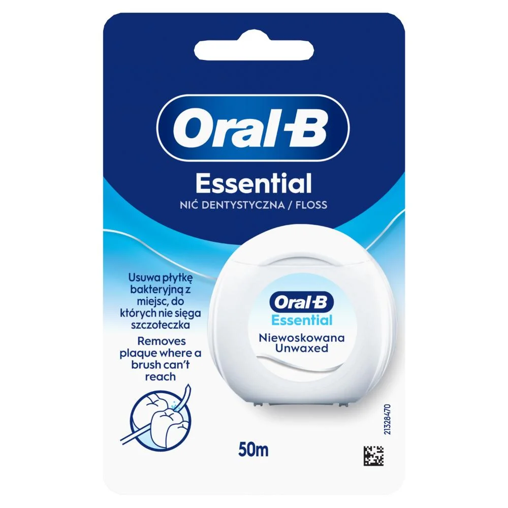Oral-B Essential nevoskovaná zubní nit 50 m
