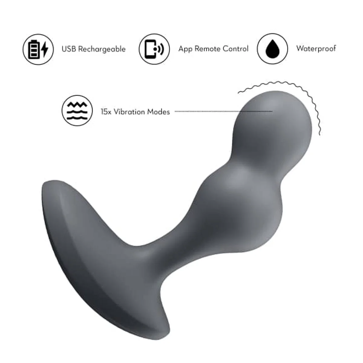 Satisfyer Vibrační anální kolík Deep Diver s mobilní aplikací
