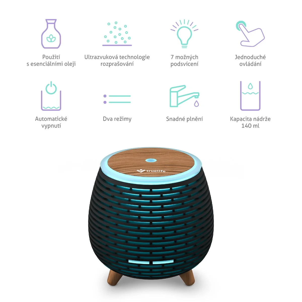Truelife AIR D4 aroma difuzér a zvlhčovač