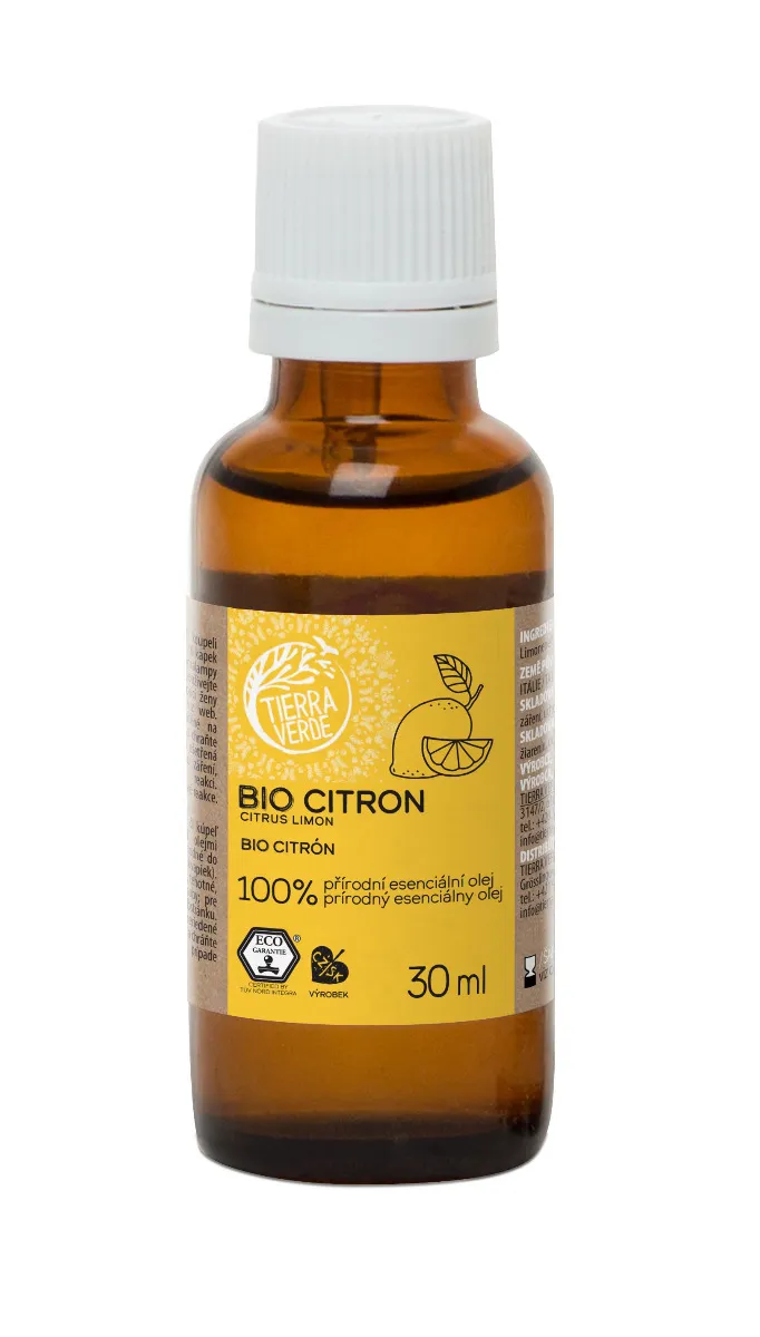 Tierra Verde Esenciální olej BIO Citron 30 ml