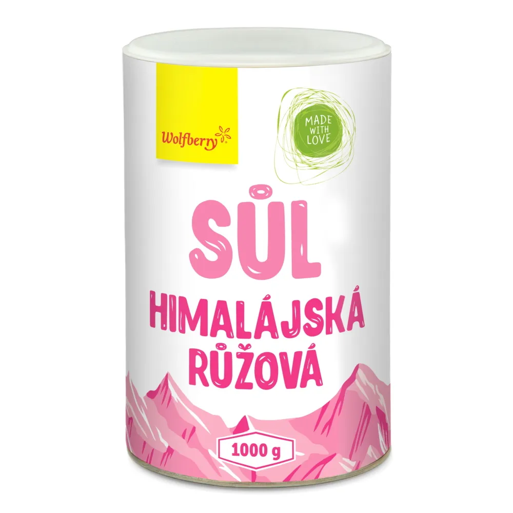 Wolfberry Himalájská sůl růžová jemná 1000 g