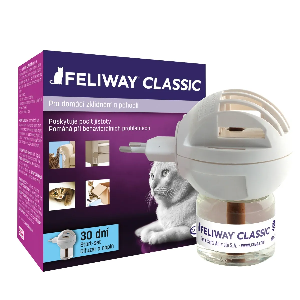 Feliway Classic difuzér a náplň pro kočky 48 ml