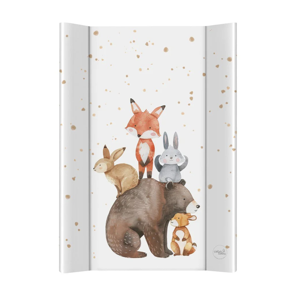 Ceba Podložka přebalovací 2-hranná s pevnou deskou (50x70) Ultra Light Forest Friends