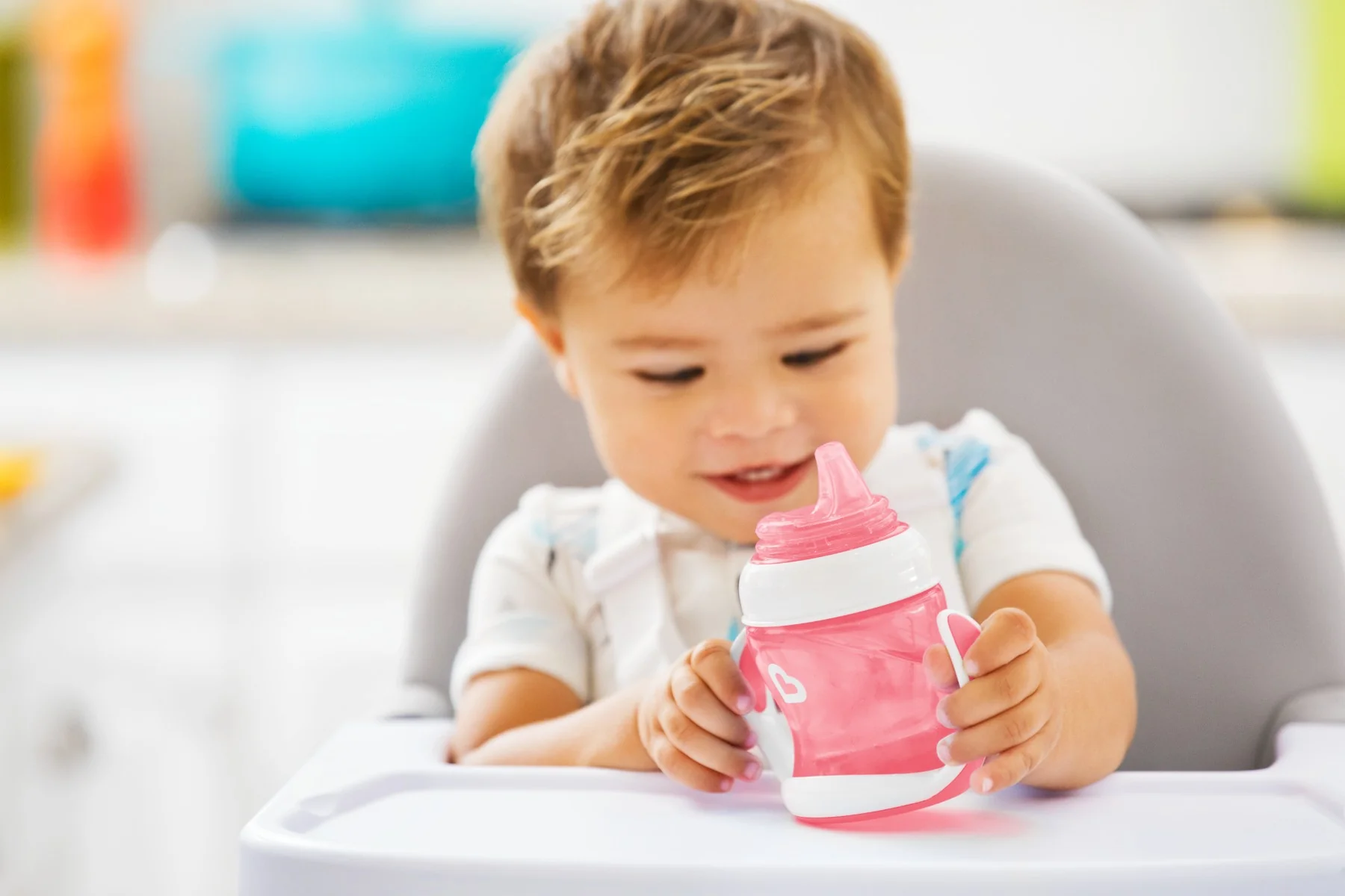 Munchkin GENTLE™ První hrneček 4m+ 118 ml růžový