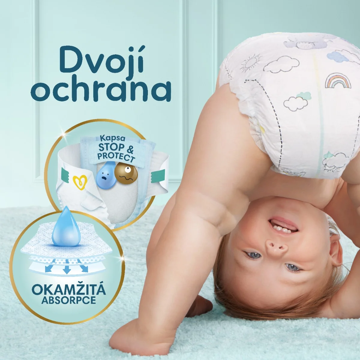 Pampers Premium Care vel. 2 4-8 kg dětské pleny 136 ks