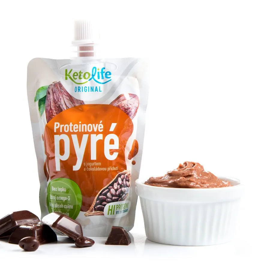 KetoLife Proteinové pyré s jogurtem a čokoládovou příchutí