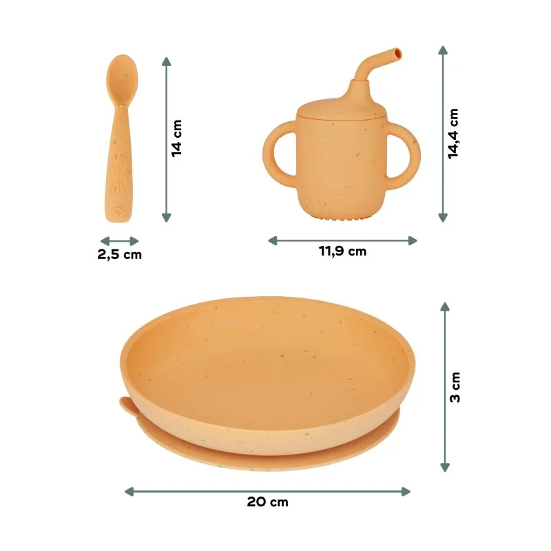 Babymoov silikonová jídelní sada Grown-Up MEAL SET Little Arty