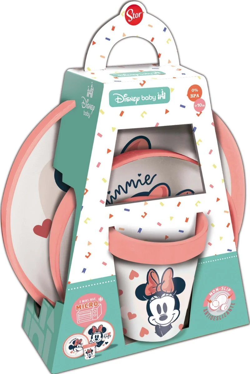 Stor Minnie sada talířek, miska a kelímek 1 ks