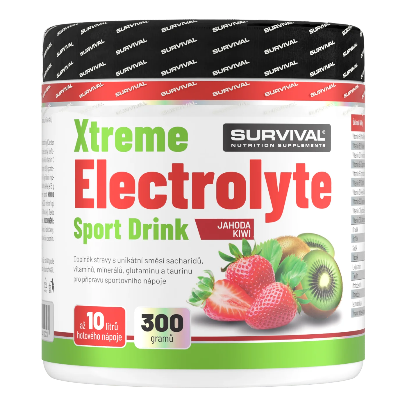 Survival Xtreme Electrolyte Sport Drink 300 g jahoda-kiwi
