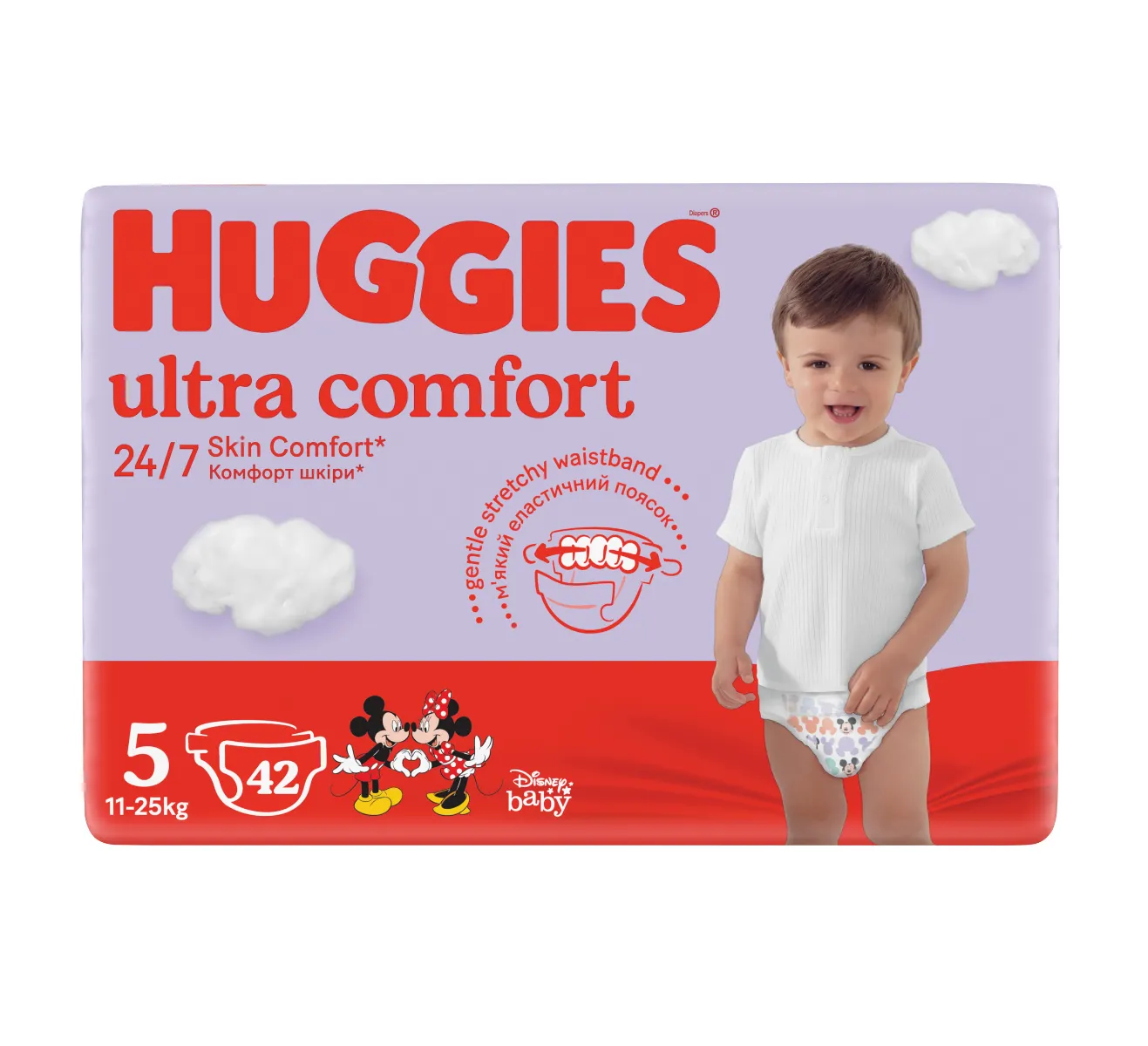Huggies Ultra Comfort vel. 5 11-25 kg dětské plenky 42 ks