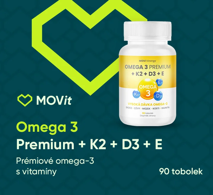 MOVit Energy Omega 3 Premium + K2 + D3 + E 90 tobolek. Prémiové omega-3 s vitamíny MOVit Energy Omega 3 Premium + K2 + D3 + E 90 tobolek. Prémiové omega-3 s vitamíny