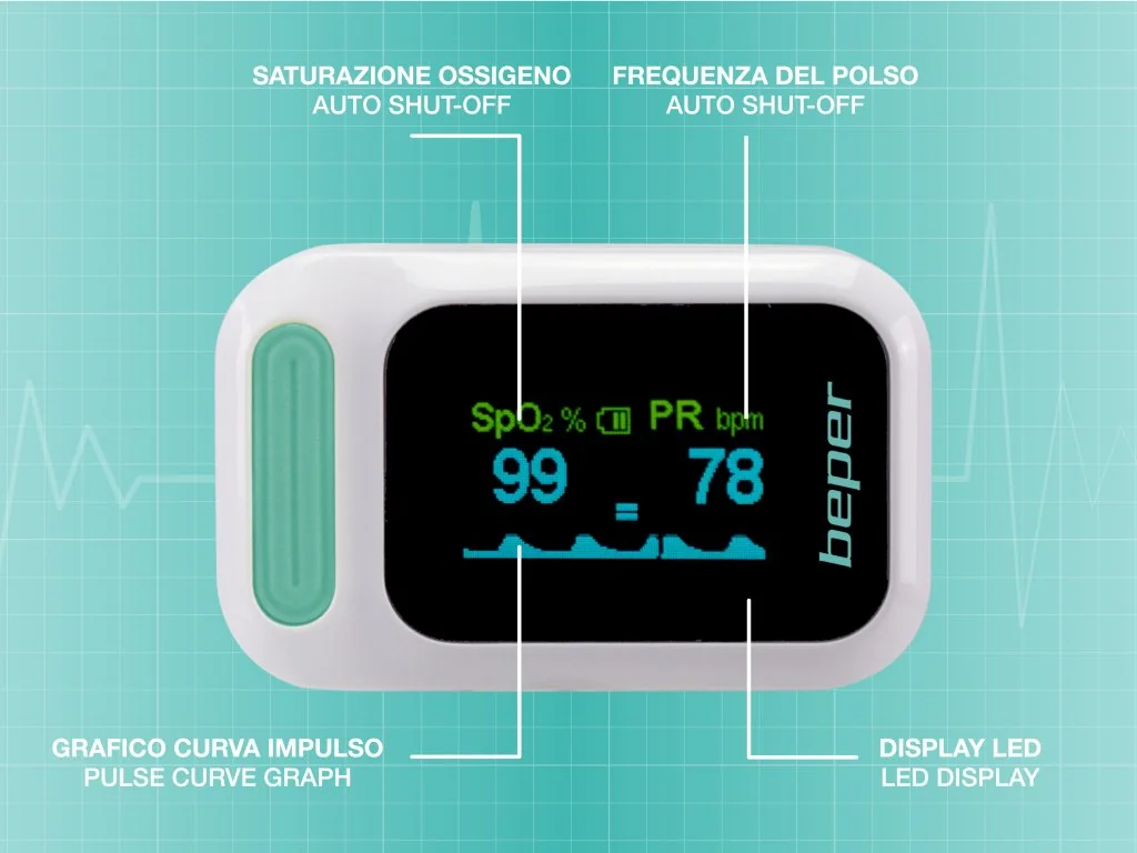 Beper P303MED050 pulzní oxymetr