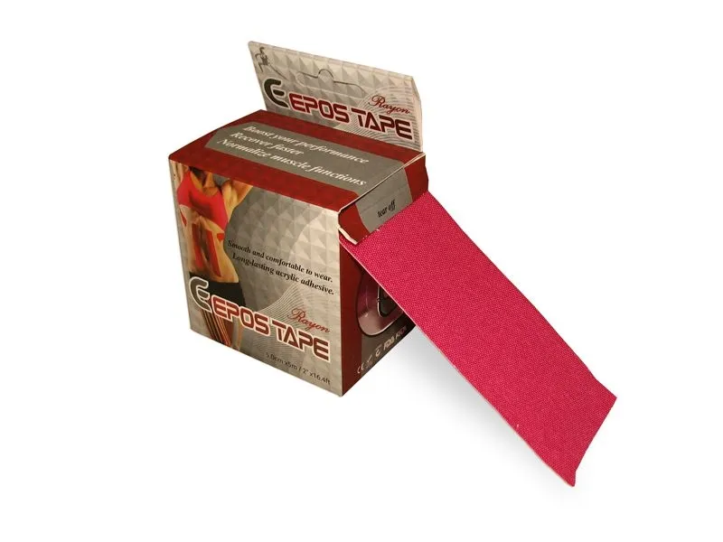 Epos Tape Kinesiotape hedvábí 5 cm x 5 m tejpovací páska růžová