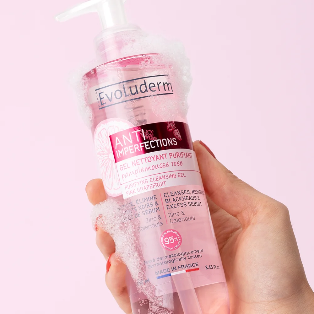 Evoluderm Čisticí gel na problematickou pleť Pink Grapefruit 250 ml