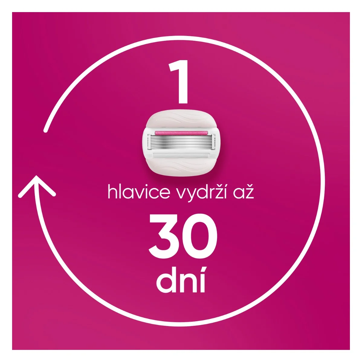Gillette Venus Pro ComfortGlide Sugarberry holicí strojek, holicí hlavice + nástěnný držáček 3 ks