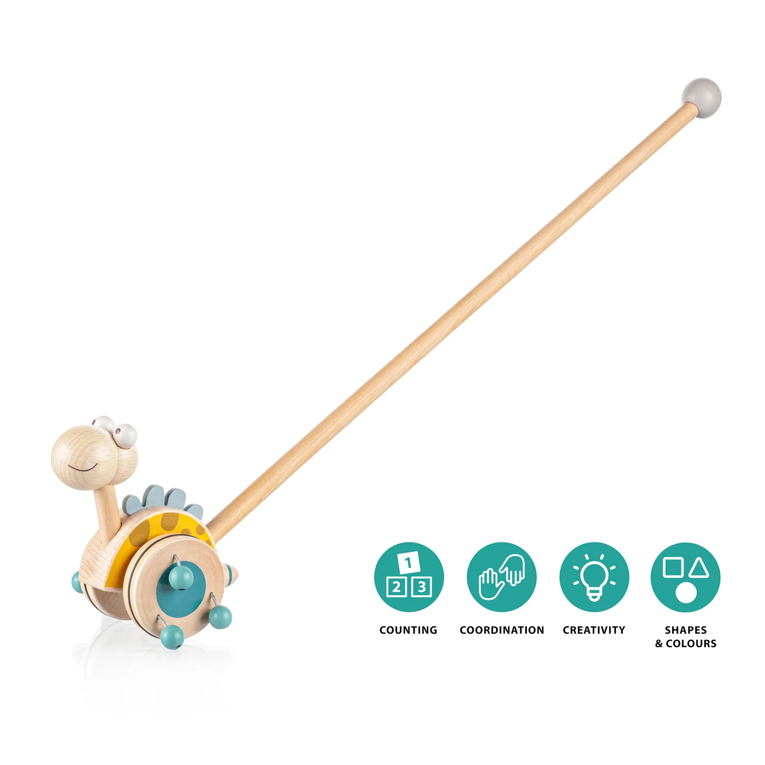 Zopa Dřevěný jezdík Dinosaurus, Blue 1