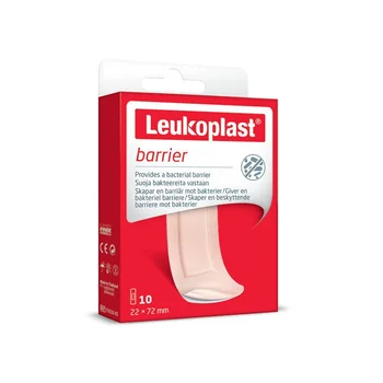 Leukoplast Barrier Náplast voděodolná 22 x 72 mm 10 ks