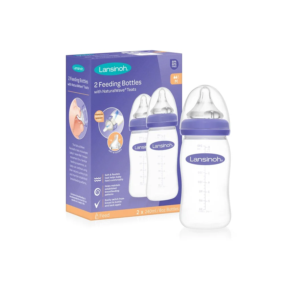 Lansinoh kojenecká láhev 160ml DUOPACK s NaturalWave TM savičkou (S)